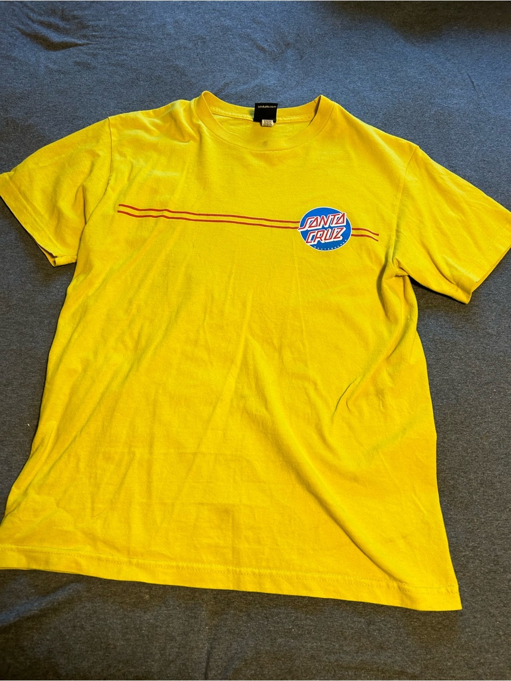 Santa Cruz Skateboards Yellow Graphic T-Shirt